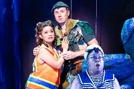 A Scene From Peter Pan Goes Wrong